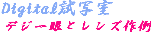 デジタル一眼レフと銀塩レンズの作例